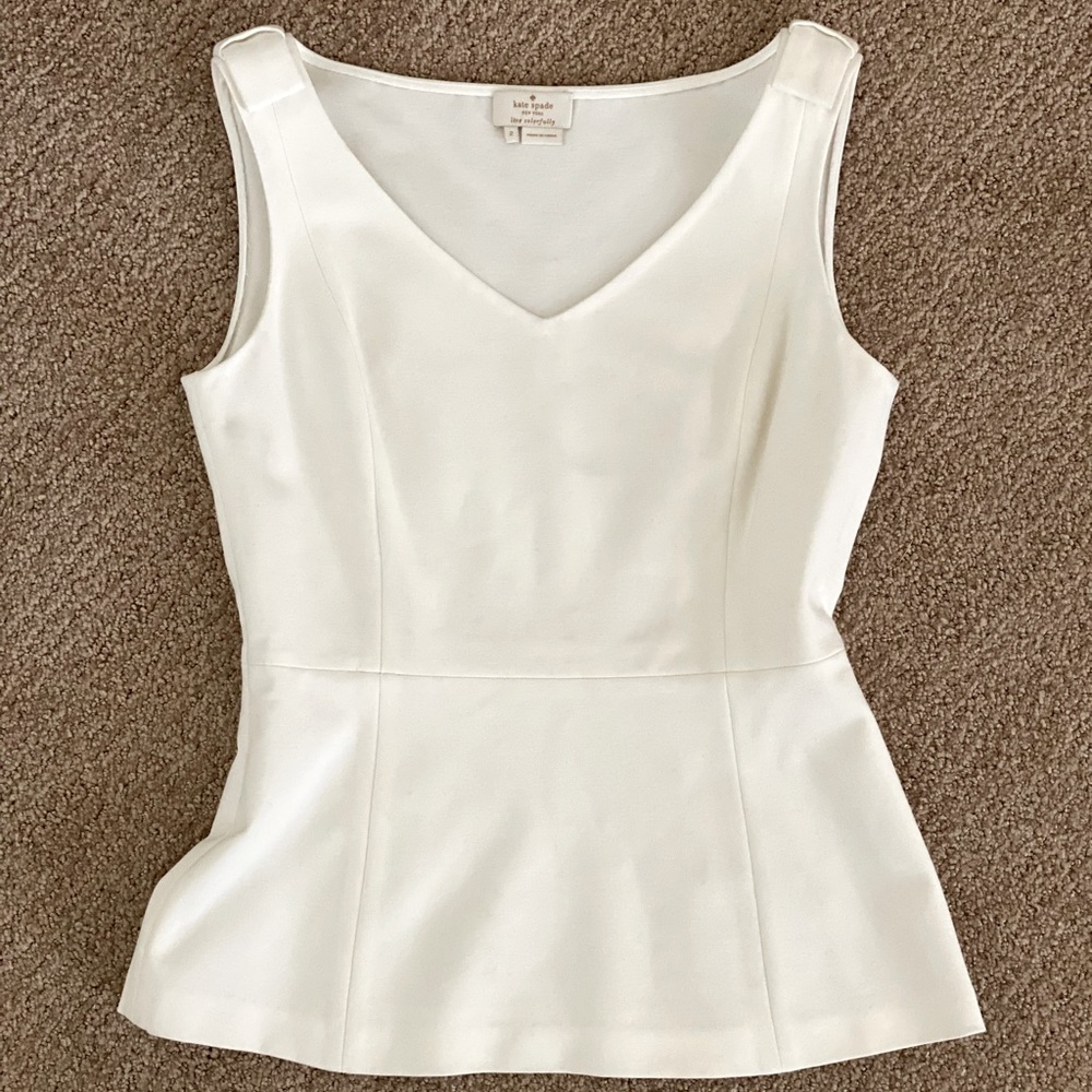 Kate Spade White Tank Top
